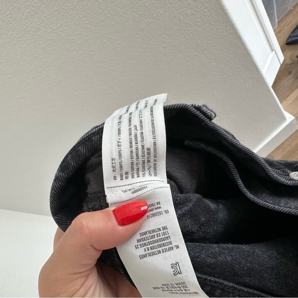 Abercrombie & Fitch The 90's Straight Ultra High Rise Jeans Crossover Waist 25 - Picture 9 of 9